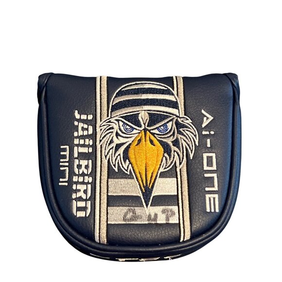 Odyssey Ai-One Eagle Milled Headcover Navy Blue Leather Limited Ed Magnetic READ - Picture 1 of 6